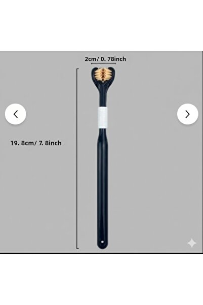 KdrElektronik 3 Layers Fast and Deep Cleaning 3-Sided Toothbrush Sensitive Gum Friendly U-Shaped Brush