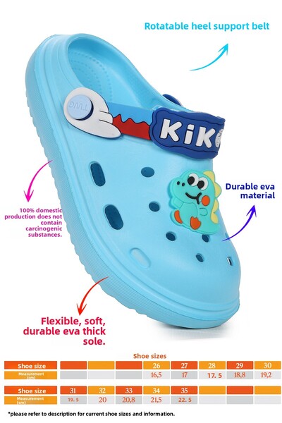 Kiko Kids Печатни EVA плажни басейни училище детска градина момчешки чехли