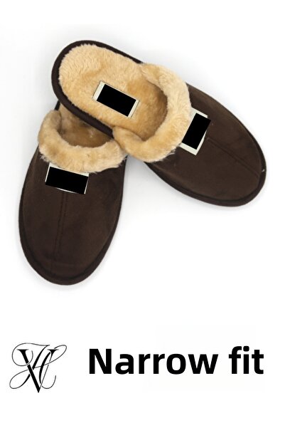 Vwear Унисекс чехли с мека подметка и пухкава топла подплата за дома и градината