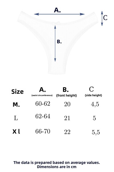 Newlilla 3232 Plain Cotton Brazilian 3-Piece Women's Panties