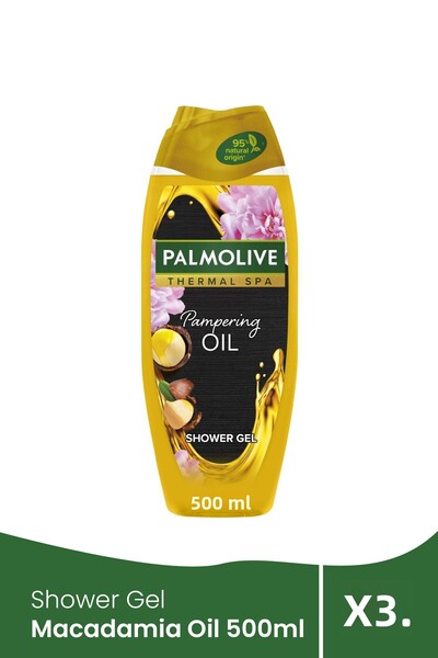 Palmolive Αφρόλουτρο με έλαιο μακαντάμια 500ml x 3 τεμάχια