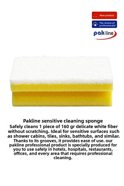 PAKLİNE Di̇versey Toilet Cleaner Taskı R6 Wc 750ml 2 Pieces + Sensitive Cleaning Sponge 1 Piece 160Gr