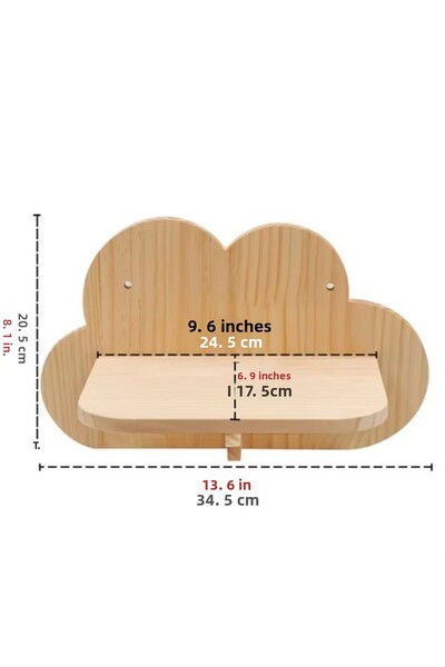 Hasyılmaz Cw372-047 Wall Mounted Cat Climbing Platform (1 Piece)