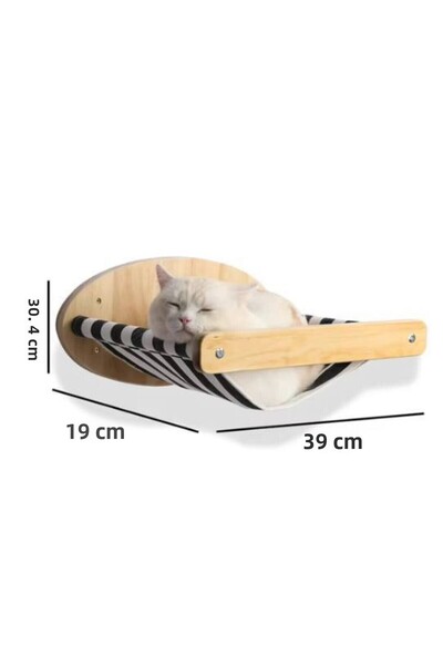 Hasyılmaz Cw372-003 Wall Mounted Fabric Cat Hammock 39X30X19Cm (1 Piece)