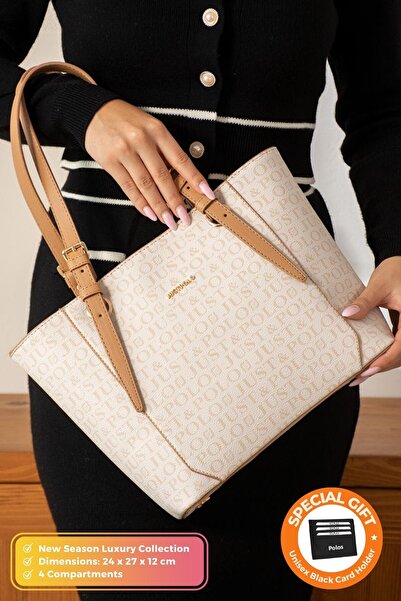 POLOGRAND London Originální taška přes rameno Just Polo Collection se 4 přihrádkami, luxusní měkká kůže s nastavitelným křížovým popruhem