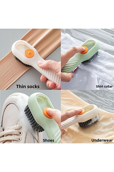 poswicon Dishwashing Brush with Tank Practical Multi-Purpose Sink Shoes Cleaning Kitchen Countertop Brush