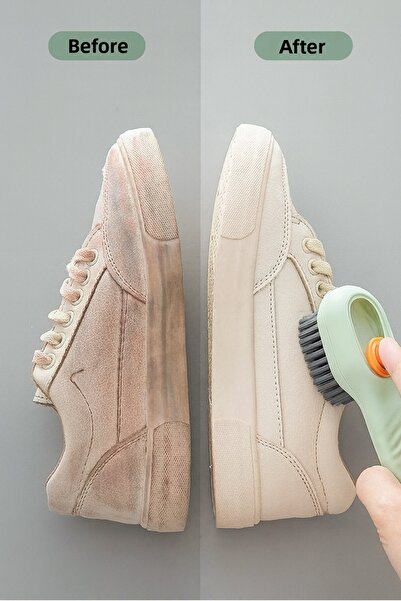 poswicon Dishwashing Brush with Tank Practical Multi-Purpose Sink Shoes Cleaning Kitchen Countertop Brush