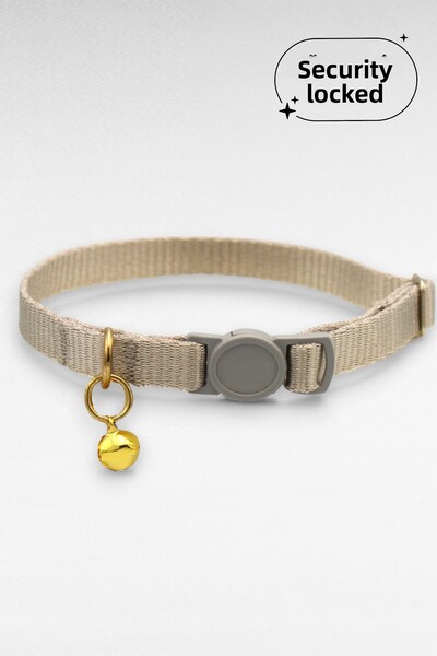 CARAMELOS Safety Locked Cat Collar, Safety Click, Adjustable, with Bell Cat Neck Collar (14 Colors)