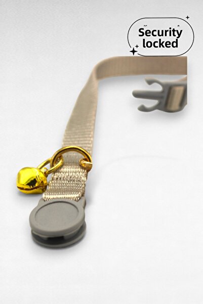 CARAMELOS Safety Locked Cat Collar, Safety Click, Adjustable, with Bell Cat Neck Collar (14 Colors)