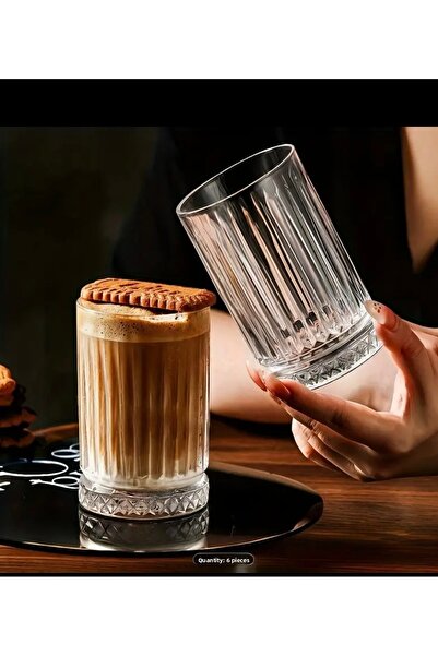 Generic Brand Elysia Model - Ceașcă mică de cafea și apă - 6 bucăți, shot de 60cc, vodcă cu băutură alcoolică