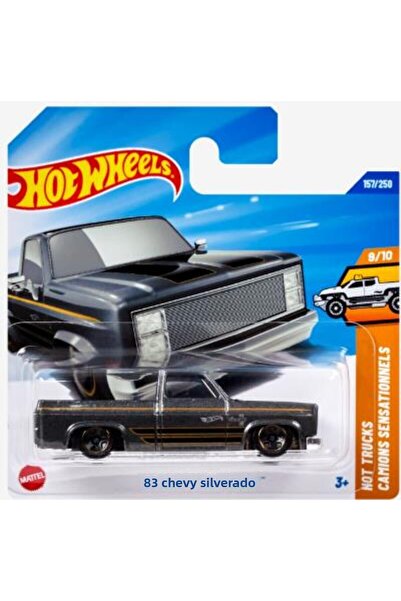 HOT WHEELS سيارات فردية '83 شيفي سيلفرادو JMT29 (شاحنات رائجة)