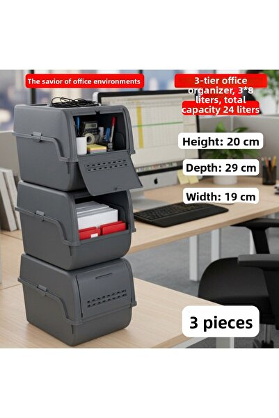 Technow Motek Mt-40 S-Box 8 Liter 3-Purpose Organizer Organizer Anthracite (3...