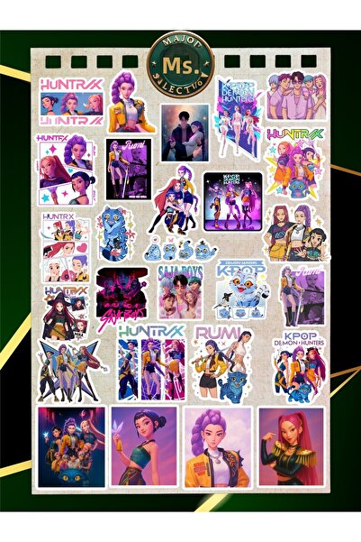 Major Selection Kpop Demon Hunter Sticker Set – 25 Pieces | 3-5 cm | Waterproof, Car–Laptop–Notebook Labels