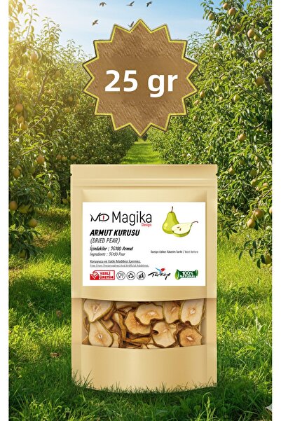 Magika Design 25 جرام من الكمثرى المجففة، حصاد طازج، إنتاج محلي، 100% كمثرى ب...