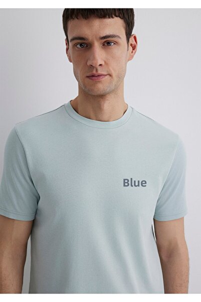 Mavi Logo Printed Green Interlock T-Shirt S Slim Fit / Slim Fit 0610360-70148