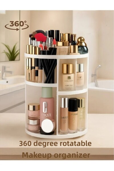 LeylArt 360 °   Rotating Makeup Organizer – Tidy and Practical Storage