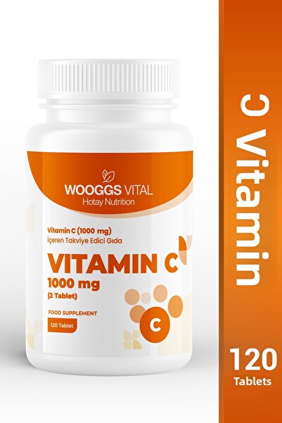 Hotay Nutrition Wooggs Vital مكمل غذائي بفيتامين سي 2 قرص → 1000 ملغ - 120 قرص