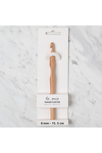 sylar لا ميا وايتوود 8 ملم 15.5 سم خشب صوف كروشيه