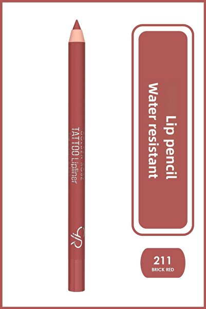 Golden Rose TATTOO LIPLINER NO:211 BRICK RED