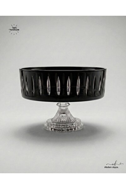 AKDEN STORE Cutting Decor Aura Glass Bowl 25cm