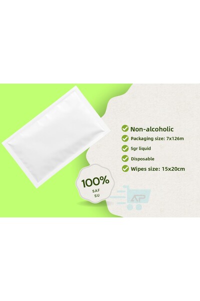 alazpack ambalaj Alazpack Dove Soap Essence Disposable Wet Wipes – White Without Printing – 500 Pieces