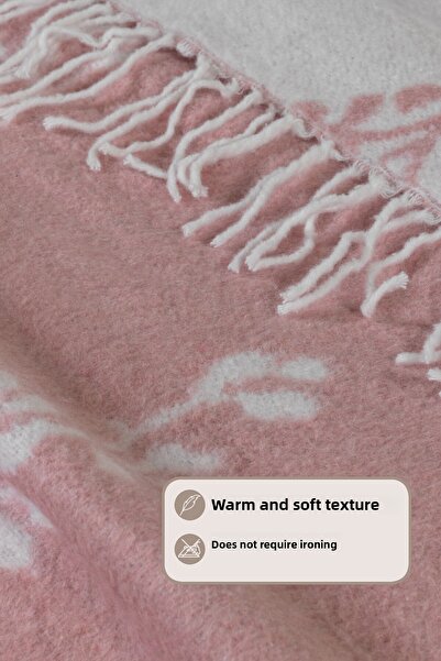 Elart Κουβέρτα Nadia Διπλή Βαμβακερή (200x220 εκ.) Πούδρα