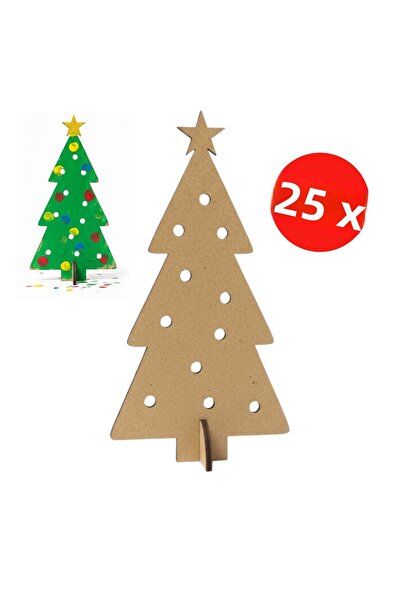 KİDOSE مجموعة مشروع شجرة عيد الميلاد الخشبية - نشاط رياض الأطفال