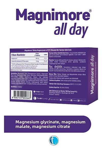 Magnimore All Day 30 Tablets