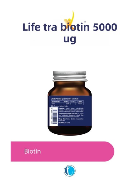 Tab İlaç Lifextra Biotin 5000 Mg 60 Tablets 8680133001185