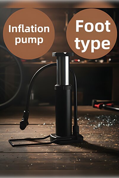 MH MiniHediye Small Foot Type Pump Single Wheel Bicycle Ball Boots Tire Shambrel Inflation Pump 1 Piece