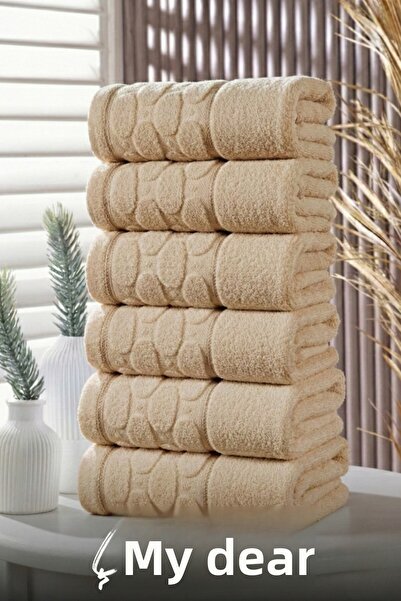 Çeyizim منشفة يد ومطبخ منقوشة مصنوعة من القطن بنسبة 100% |   منشفة التجفيف |   6 قطع 30×50 سم |   ناعم وماص