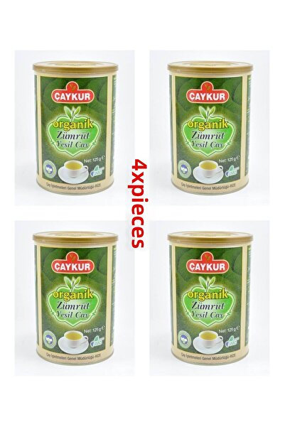 Çaykur شاي أخضر زمردي عضوي 125 جرام 4 قطع