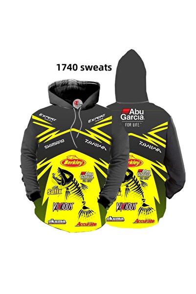 HT Outdoor Φούτερ με ειδικό σχέδιο για το ψάρεμα