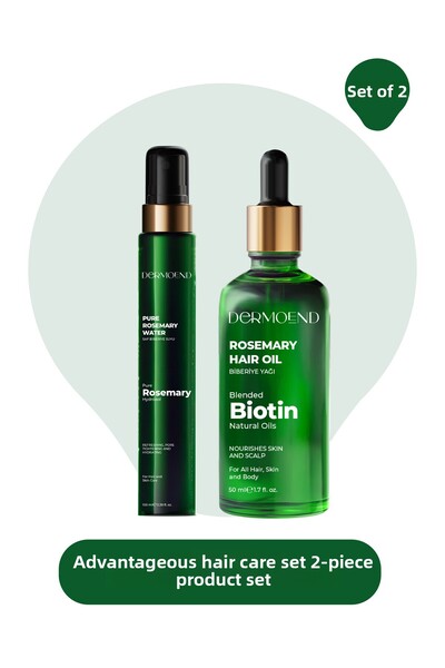 Dermoend Rosemary Tonic and Rosemary Oil Set of 2 with Biotin