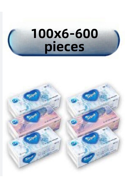 Selpak Hand and Face Towel 100 Pieces 6X100 (600 Sheets)