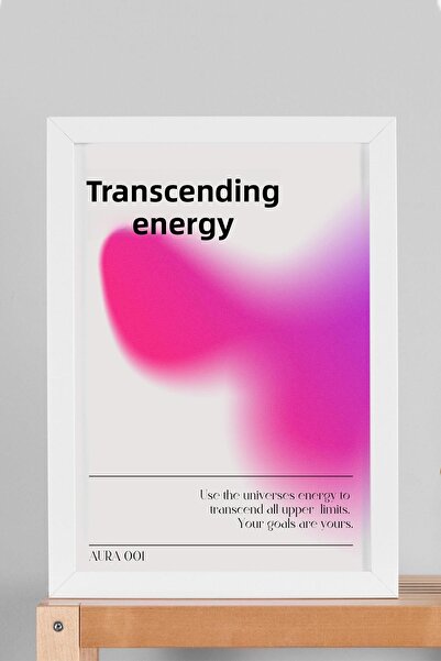 Saturn Pictură înrămată cu energie Trascendent Aura 001 Culori energetice - E...