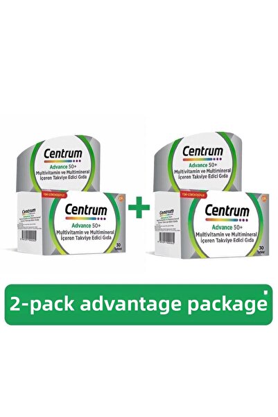 Centrum Advance 50+ Multivitamin 30 Tablets 2 Pieces