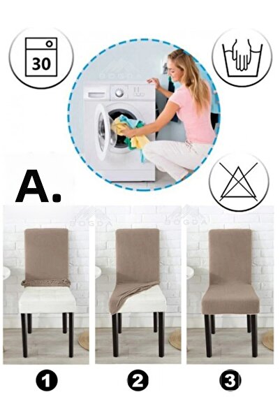 EJMEL Brand Velvet Chair Cover/ Chair Slipcover 6 Pcs Good Quality