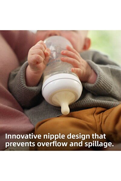 Philips Avent Μπιμπερό Pink Natural Response 260ml - 1 Month Scy903/11