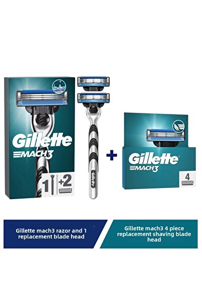 Gillette Aparat de ras Mach3 + Cap de ras de rezervă + Cap de ras de rezervă ...