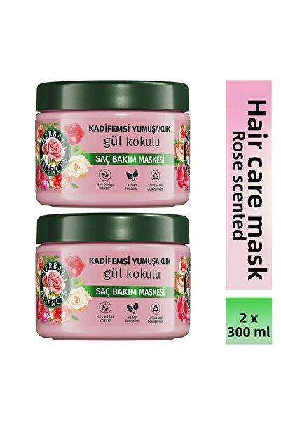 Herbal Essences قناع العناية بالشعر ذو النعومة المخملية برائحة الورد 300 مل ×...