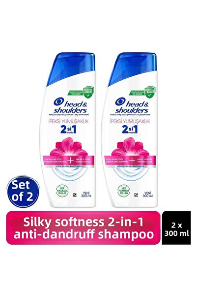 Head & Shoulders 2-in-1 Silky Softness Anti-Dandruff Shampoo 300ml X 2 Pieces