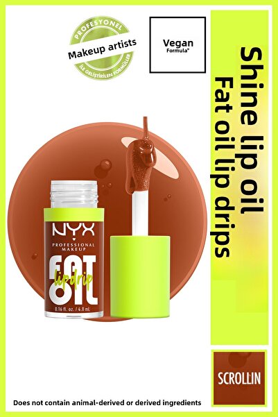 NYX Professional Makeup زيت الشفاه اللامع - زيت الشفاه سكرولين