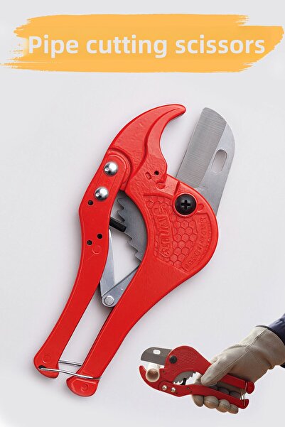 Badem10 Professional Pvc Pipe Cutting Shears Ergonomic Plastic Pipe Cutting Tool with Strong Steel Blades