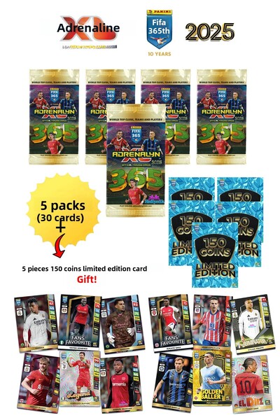 hediyecik بطاقات بانيني فيفا 365 أدرينالين إكس إل - بطاقات لاعبي كرة القدم ال...