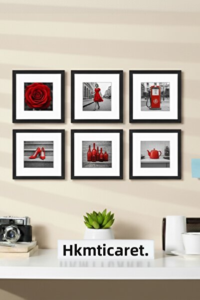 Verda Çerçeve 9Lu Pvc Glass Removable Frame Black