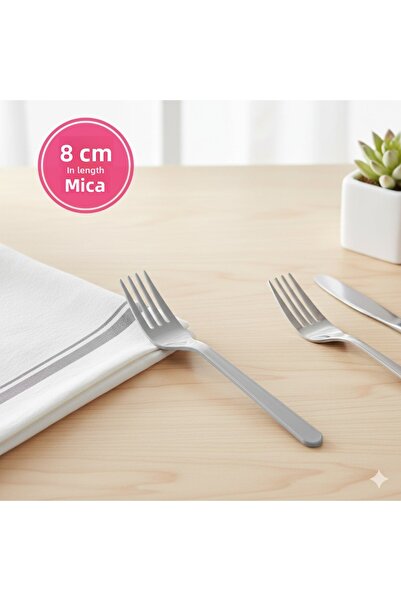 Ta-Fu Global Mica Gray Plastic Fork 25 Pcs 8cm