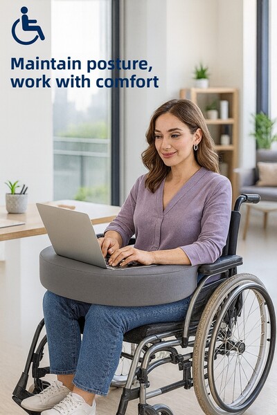 NO BRAND وسادة القراءة والدراسة للكرسي المتحرك - وسادة النشاط اليومي لكرسي ال...