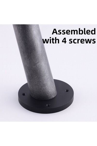 Badem10 Anthracite 4Pcs Angled Wooden Table Leg 65cm Furniture Durable Design Table Console Coffee Table Cabinet Foot