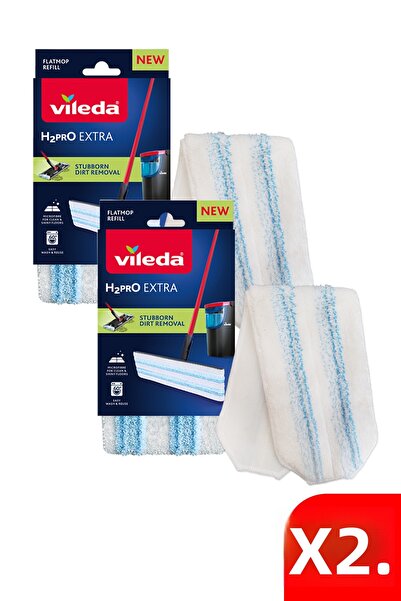 Vileda 2 Pack H2Pro 100% Microfiber Replacement Mop